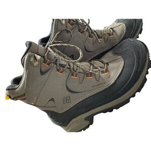 Columbia Men's Waterproof Hiking Boots Size 8 Tan & Black Rugged Traction Sole N
